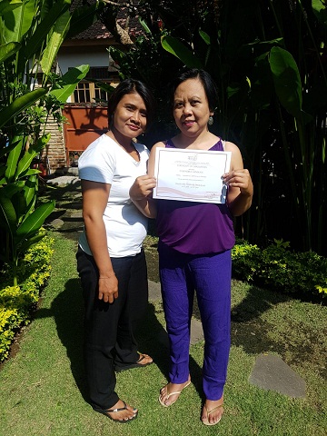 Reeva Bali Spa School Student